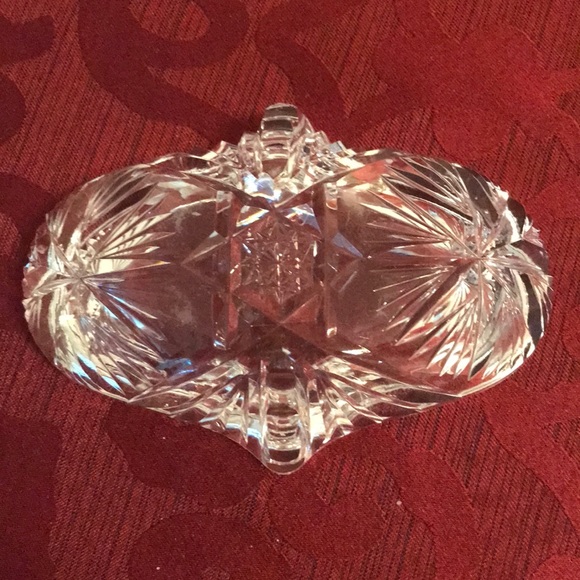 💋Small Crystal Dish Perfect Jewelry Holder - Picture 3 of 5